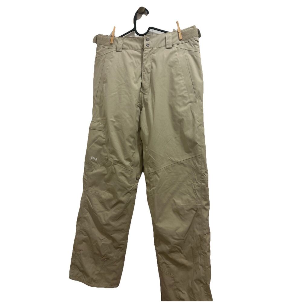 Helly Hansen Snow Pants Adult Medium Khaki Helly Tech Insulated Waterproof Ski